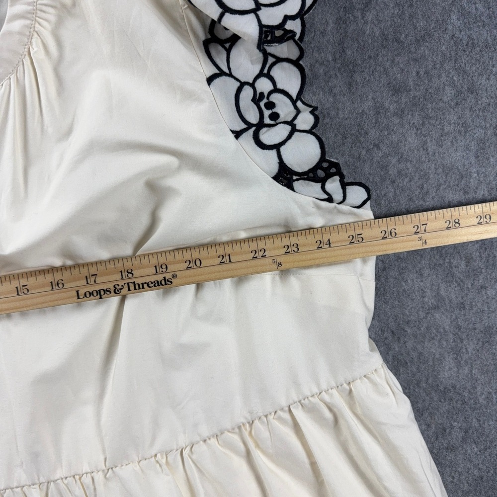 Torrid Belle Isle Tiered Embroidered Floral Maxi Dress Size 22 Whisper White - Picture 4 of 16